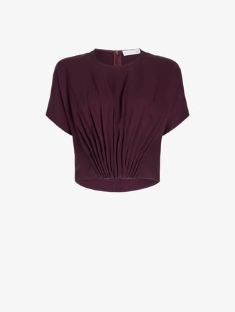 Proenza Schouler Still Life image of Kat Top in Merino Wool in Malbec