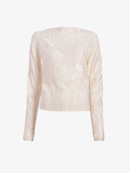 Proenza Schouler Still Life image of Carol Top in Plisse Flou in Gardenia