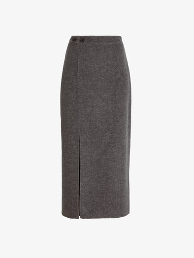 Proenza Schouler Still Life image of Liz Skirt in Double Face Twill in Charcoal