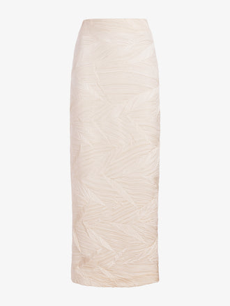 Proenza Schouler Still Life image of Mila Skirt in Plisse Flou in Gardenia