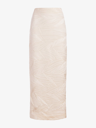 Proenza Schouler Still Life image of Mila Skirt in Plisse Flou in Gardenia