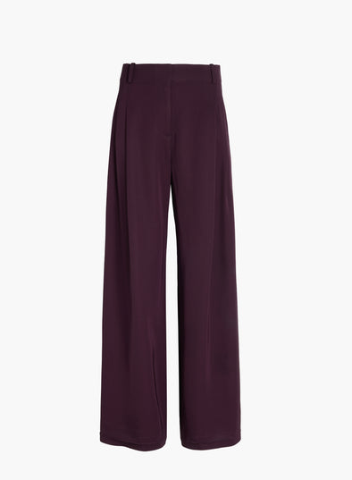 Proenza Schouler Still Life image of Aria Pant in Merino Wool in Malbec
