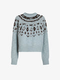 Proenza Schouler Still Life image of Lizzy Sweater in Fairisle in Pale Blue Multi