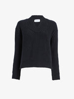 Proenza Schouler Still Life image of Lily Sweater in Merino Wool in Navy