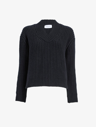 Proenza Schouler Still Life image of Lily Sweater in Merino Wool in Navy