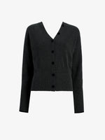 Proenza Schouler Still Life image of Lila Top in Wool Jersey Knit in Charcoal