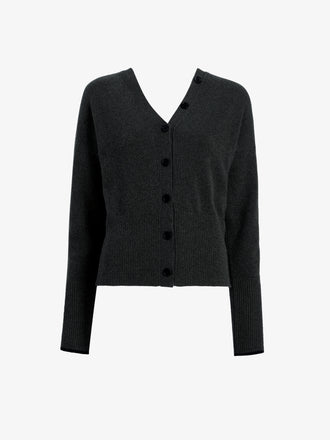 Proenza Schouler Still Life image of Lila Top in Wool Jersey Knit in Charcoal