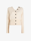 Proenza Schouler Still Life image of Lila Top in Wool Jersey Knit in Pearl