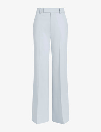 Proenza Schouler Still Life image of the Weyes Pant in Cotton Viscose Suiting in Pale Grey