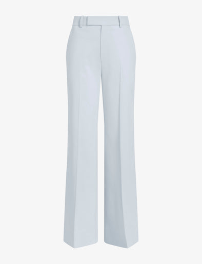 Proenza Schouler Still Life image of the Weyes Pant in Cotton Viscose Suiting in Pale Grey
