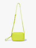 Front image of Watts Leather Camera Bag in LIME