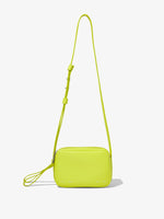 Front image of Watts Leather Camera Bag in LIME