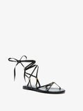 Proenza Schouler 3/4 Front image of Coil Flat Sandals in Black