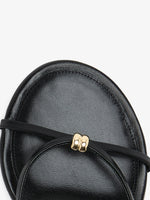 Proenza Schouler Detail image of Coil Flat Sandals in Black