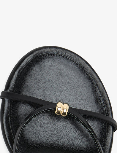 Proenza Schouler Detail image of Coil Flat Sandals in Black