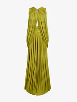 Proenza Schouler Still Life image of Bari Dress In Gauzy Jersey in Olive