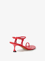 Back 3/4 image of the Tee Toe Ring Sandals