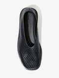 Aerial image of the Square Perforated Slippers in black