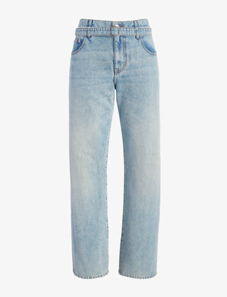 Proenza Schouler flat image of Ellsworth Jean in classic wash