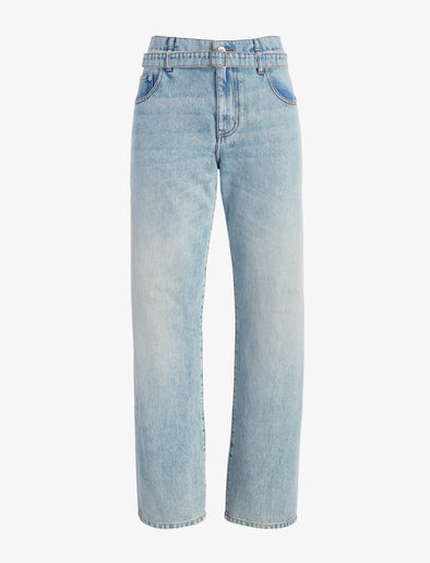 Proenza Schouler flat image of Ellsworth Jean in classic wash