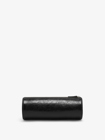 Proenza Schouler Back image of Silo Clutch in Shiny Calf in Black