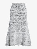 Proenza Schouler Still Life image of Kerry Skirt in Marled Cotton in Bone, black melange