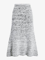 Proenza Schouler Still Life image of Kerry Skirt in Marled Cotton in Bone, black melange