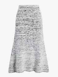 Proenza Schouler Still Life image of Kerry Skirt in Marled Cotton in Bone, black melange