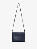 Back image of Triple Zip Pouch in DEEP NAVY/GARNET/MOCHA
