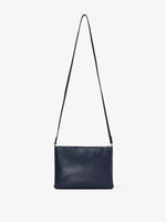 Back image of Triple Zip Pouch in DEEP NAVY/GARNET/MOCHA