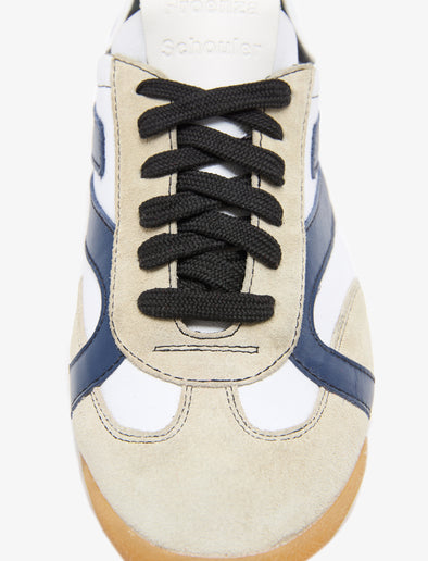 Proenza Schouler aerial image of Track Sneakers in navy,biege,white