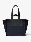 Back view of XL Morris Tote in Denim in indigo